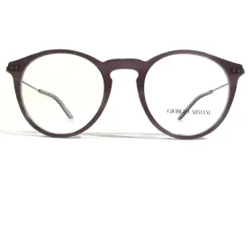 48-20-140 Giorgio Armani 053672879483 Ar 7161 5689 Eyeglasses Frames Purple Silver Round