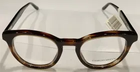 50-21-145 Giorgio Armani 0ar7227 Mens Phantos Eyeglass Frames Striped Brown