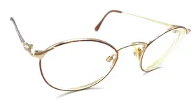 132-759 Giorgio Armani 132 759 Gold Round Metal Eyeglasses Frames 47-21 130 Italy Women