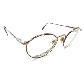132-817 Giorgio Armani 132 817 Brown Round Metal Eyeglasses Frames 47-19 130 Italy Women