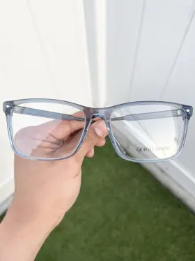 6071 Giorgio Armani 7258 Nwot Blue Size 57/17 Designer Eyeglasses Made In Italy