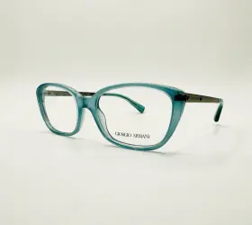 Ar7012-5034-52 Giorgio Armani New Authentic Ar7012 5034 Crystal Teal Eyeglasses Spring Hinges
