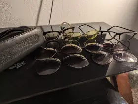 Giorgio Armani Ar7122 Eyeglasses Chrome Hearts Montblanc Gold Porsche Design Ogi Lot