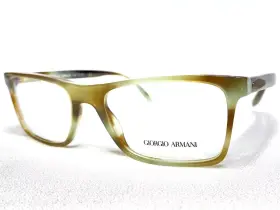 55-18-145 Giorgio Armani Ar7163 5708 Mens Striped Green Modern Eyeglasses