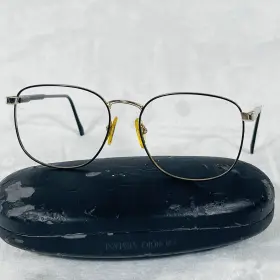 G-311 Giorgio Armani Vintage Eyeglasses Frames Only Blk Marine 54-17