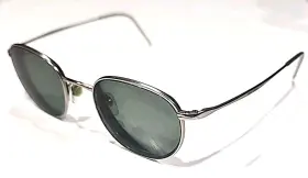 48-20-140 Giorgio Armani Ga3008 No Lenses Silver Metal Round Eyeglasses Frame
