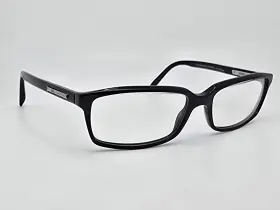 Ga394 Giorgio Armani 807 Gloss Black Eyeglasses Frame With Flexhinge Italy 54mm
