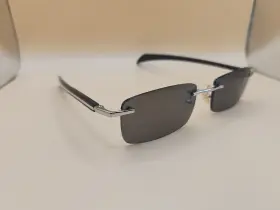 Cma32 Gold & Wood And A 19 A03 16 Eyeglasses/sunglasses Frames Genuine Horn