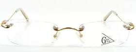 52-20-140 Golden Eye Mn-2570s M. Gold Rimless Eyeglasses Frame New