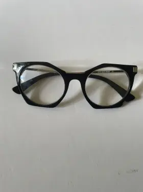 48-22-140 Goo Eyes Black Rimmed Glasses Frames Eyeglasses Gge 871