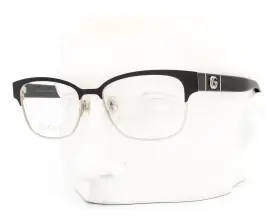 49-16-145 Gucci 0751o Eyeglasses Glasses Gg 001 Matte Black With Silver Logo 49-16-145 Gucci 0751o Eyeglasses Glasses Gg 001 Matte Black With Silver Logo
