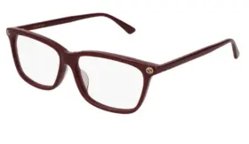 0gg0042oa Gucci Gg0042oa 006 55 Eyeglasses Burgundy Optical Frame