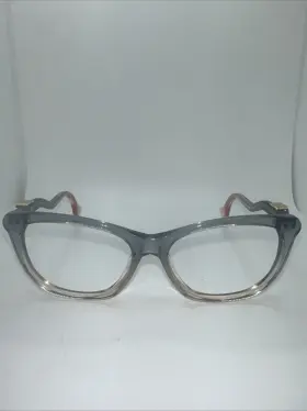 1012o Gucci Authentic Gg 002 54mm Gray Peach Eyeglass Frames Only Dd37