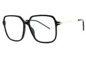 Gg1271o Gucci 1271o 001 Eyeglasses Black Gold Frame 56mm
