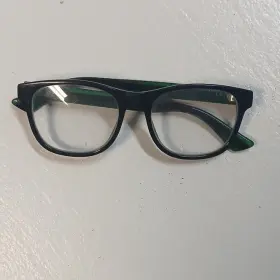 1ft15b7nsk Gucci Full Rim Eyeglasses Black Plastic Frame Solid Unisex