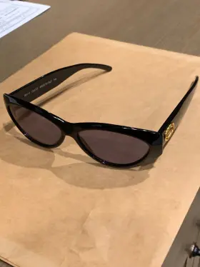 2195 Gucci 2195/s Black Cat Eye Glasses Gold Logo Temples Italy Gg 807 58 13 145