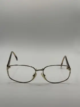 2266 Gucci 2266/n Vintage Gg M81 Unisex Brown Gold Full Rim Eyeglasses Frames Only