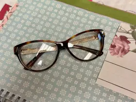 3652 Gucci Womens Eyeglasses Gg Crx Havana/gold Cat Eye Frame Italy 54 14 130