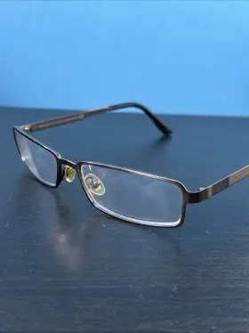 Gg-1885 Gucci Titanium Eyeglasses Gg 1885 Nhx Gunmetal 54-16 Made In Italy