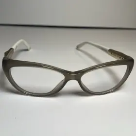 53-13-130 Gucci Gg-3700 Gg 3700 Gray Cat Eye Full Rim Metal/plastic Frames Only 53-13-130 Gucci Gg-3700 Gg 3700 Gray Cat Eye Full Rim Metal/plastic Frames Only