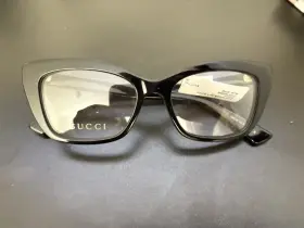 Gg0165o001 Gucci Prescription Eye Glasses With And Bee Emblem
