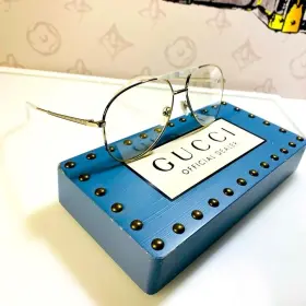 Gg0242s008 Gucci New Novelty Mens Eyeglasses Men White/silver Glasses