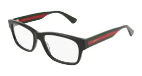 Gg0278o-011 Gucci Gg0278o 011 Rectangular Square Black Demo Lens 55 Mm Womens Eyeglasses