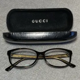 Gg0309o002 Gucci Gg0309o 002 Eyeglasses Frames 54mm Brown Tortoise Gold Logo With Case Italy