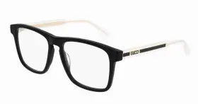Gg0561o Gucci New 001 54mm Black Clear Gold Square Eyeglasses Frames Only Italy