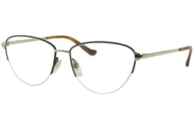 Gg0580o Gucci 002 Eyeglasses Womens Silver/black Half Rim Optical Frame 55mm