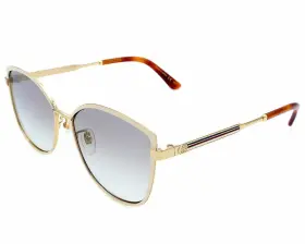 Gg0589sk Gucci Gold/ivory/gray Lens 57-16-150mm Womens Sunglasses 003