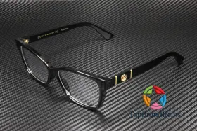 Gg0634o Gucci 001 Cat Eye Black Gold Demo Lens 55 Mm Womens Eyeglasses