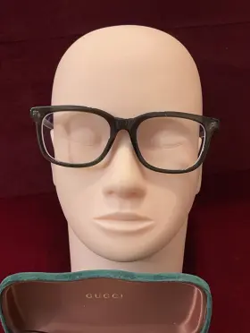 Gg0938o Gucci Rare Authentic 005 53mm Translucent Olive Glasses Frames Italy