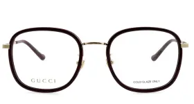 Gg0955oa Gucci New 003 52mm Burgundy Gold Eyeglasses Frames Japan