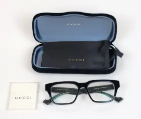 53-16-145 Gucci Gg0963o 005 Black And Green Eyeglasses Frames Full Rim