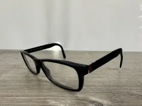 55-16-145 Gucci Gg1054 13v Matte Black Rectangular Eyeglasses Frame Italy