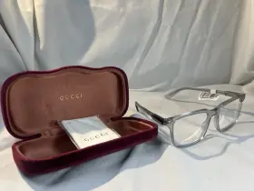 Gg11200 Gucci Transparent Light Blue Eyeglasses New Authentic
