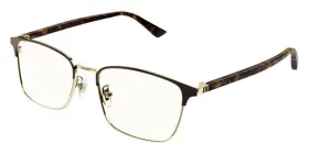 Gg1124oa Gucci Authentic Eyeglasses 002 Brown / Gold Full Rim Glasses 55mm
