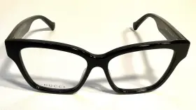 Gg1302o Gucci 004 Black Womens 55 Mm Eyeglasses. Brand New