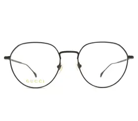 51-18-145 Gucci Gg1358o Eyeglasses Frames 001 Shiny Brown Round Wire Rim