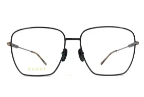 58-16-145 Gucci Gg1414o Eyeglasses Frames 003 Black Square Wire Rim