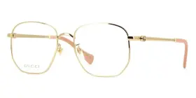 Gg1420ok Gucci New Gold Square 003 Eyeglasses Women