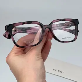 Gg1537ok Gucci New 004 Pink Havana Demo Square Women Eyeglasses Gg 1537ok
