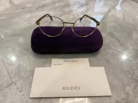 Gg1585o Gucci 001 Gold Black Mens Small 51 Mm Eyeglasses