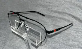 Gg1679 Gucci Men S Black Metal Aviator Eyeglass Frame Size 56
