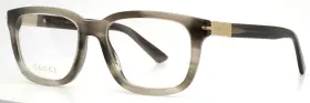 54-18-150 Gucci Gg1776o 002 Havana Transparent Mens Square Eyeglasses B 41 F
