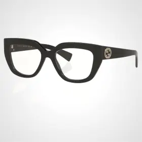 Gg18470 Gucci New Eyeglasses Black Cat Eye Gg Logo 53-18 Rx-able Womens 001
