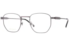 Gg1878o Gucci 002 Eyeglasses Mens Ruthenium Full Rim Rectangle Shape 49mm