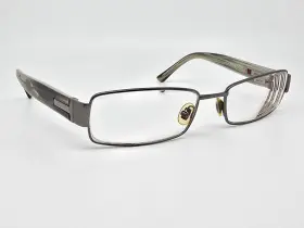 Gg1915 Gucci Eyb Dark Ruthenium Rectangular Eyeglasses Frame With Flexhinge Italy