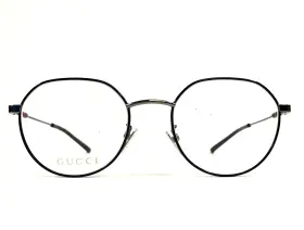 51-20-145 Gucci Gg2141ok Eyeglasses Frames 002 Black Silver Round Wire Rim
